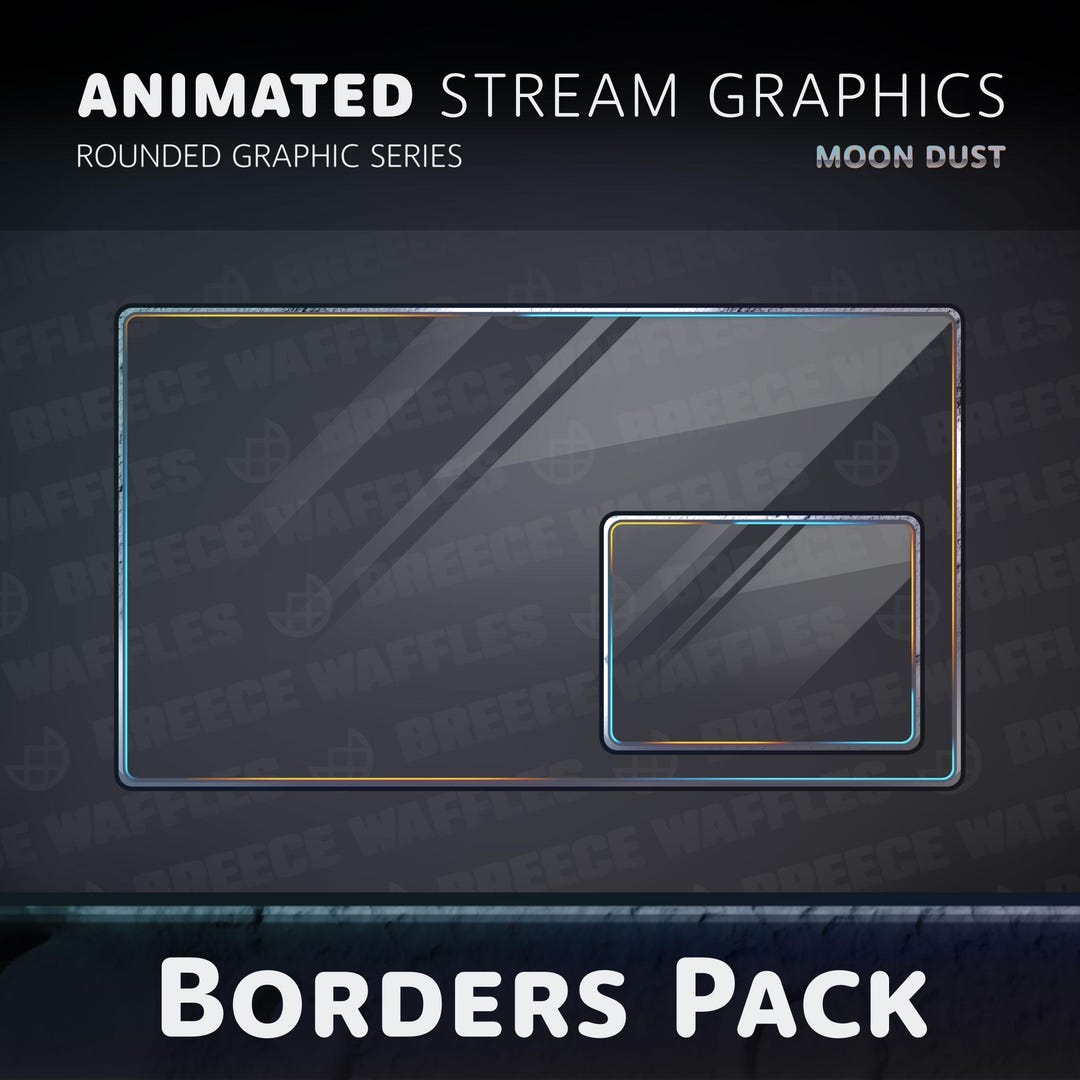 Stream Avatar Border Borders Pack - Stream Package for TWITCH - Rounded Graphic - Animated ...