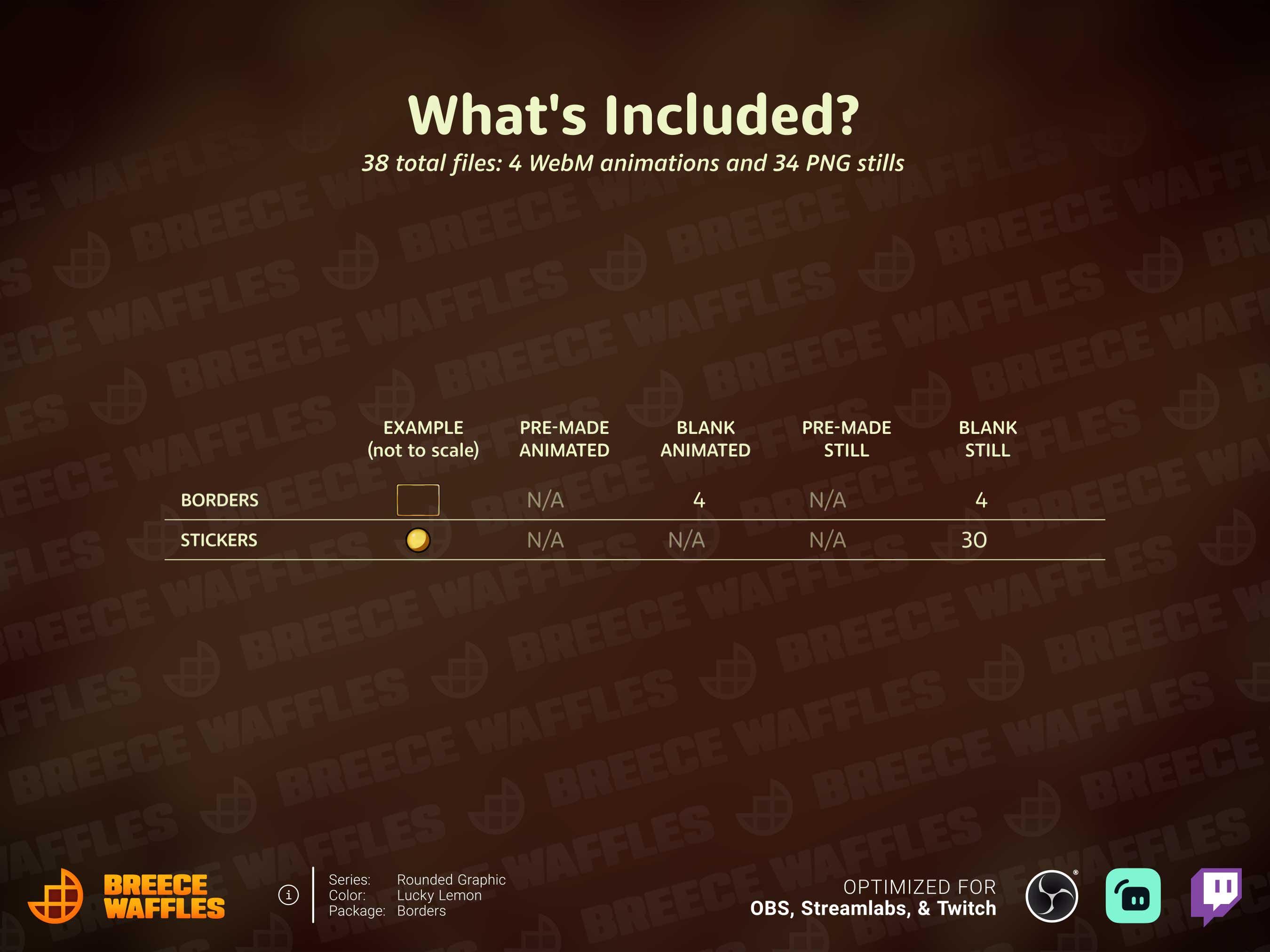 Borders Pack - Stream Package for TWITCH - Rounded Graphic - Animated ...