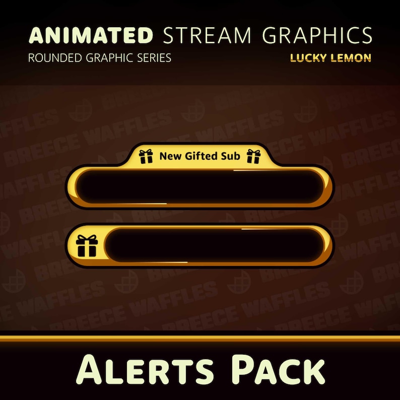 Alerts Pack - Stream Package for TWITCH - Rounded Graphic - Icons ...