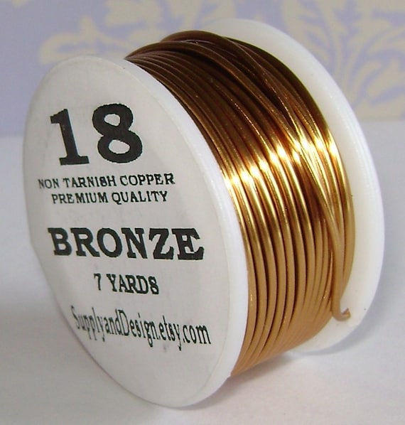 18 Gauge Bronze Non Tarnish Permanently Colored Enameled Wire 21 feet