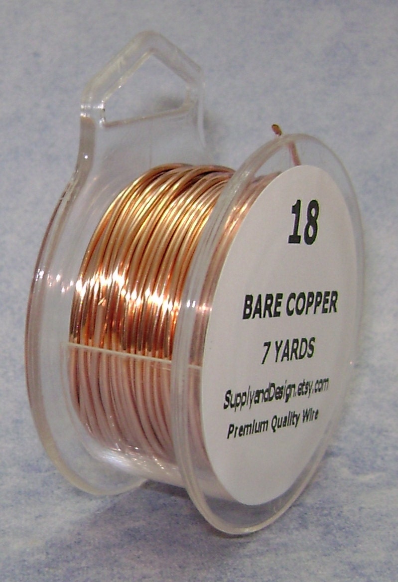 Wire, ParaWire™, copper, round, 18 gauge. Sold per 7-yard spool