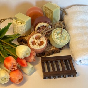 Loofah Scrub Soap: Natural Exfoliating Shea Butter Soap