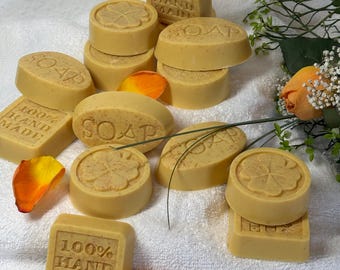 2 x Lemon Turmeric Glow Soap: Natural Goat Milk Facial Bar