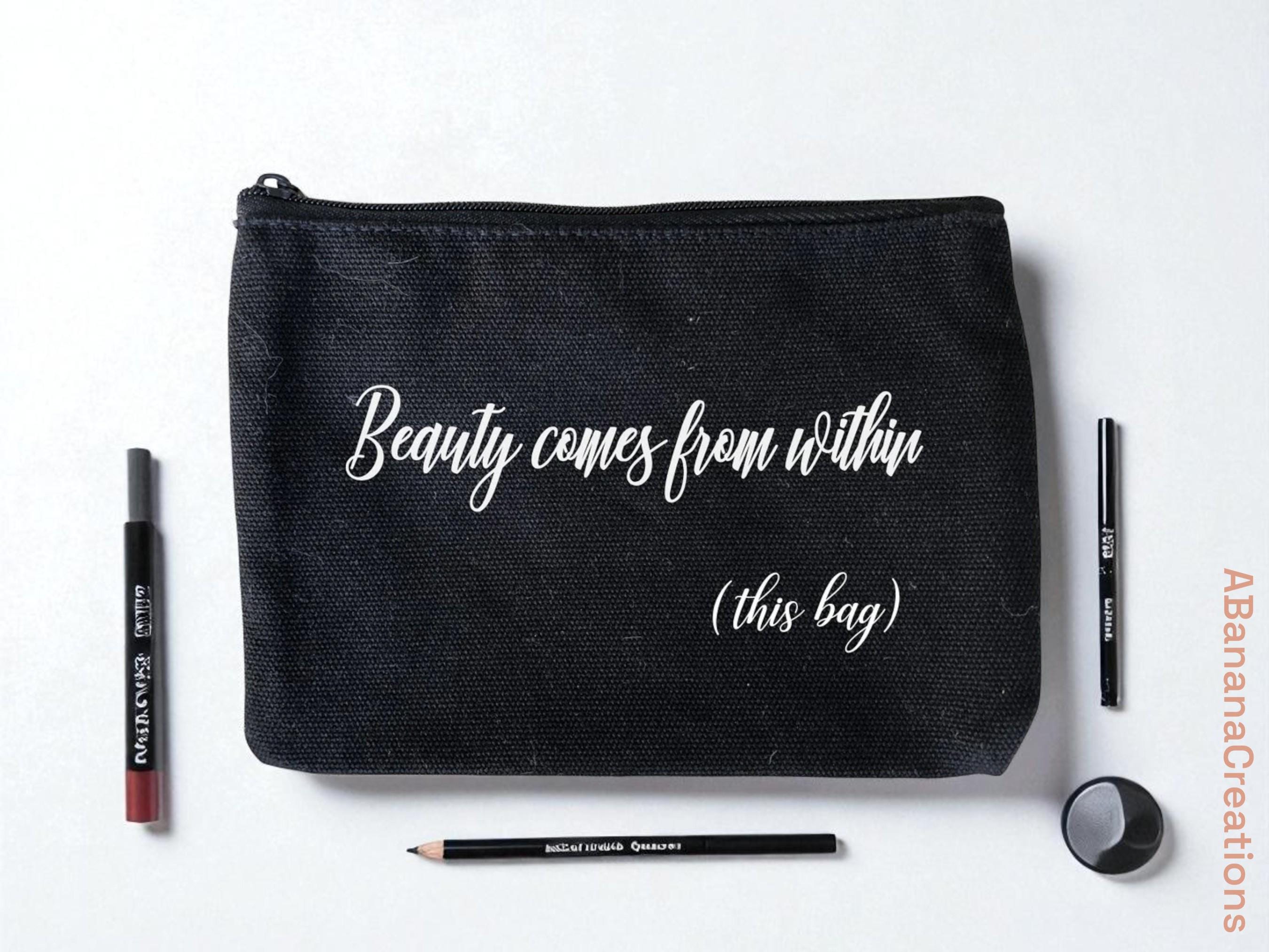 BDPWSS Make-up-Tasche Mit Spruch – „Looks To Me Like You're On The Wrong Side Of The River“, Wasserdicht, Canvas