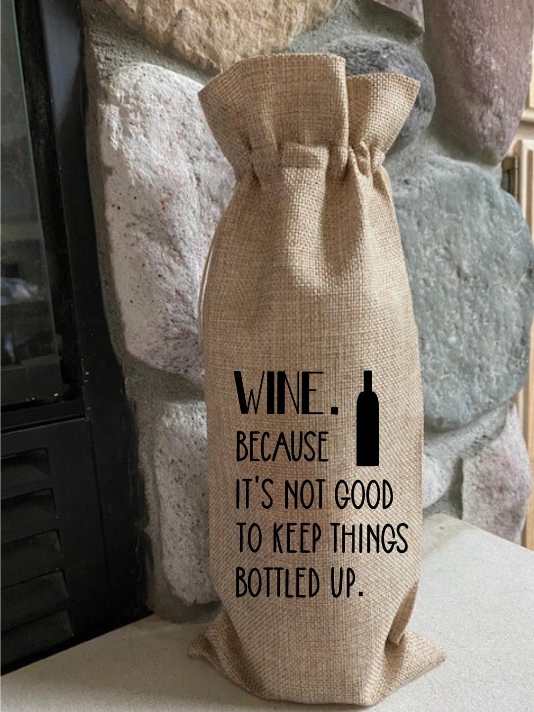 Bottled Up Wine Bag Funny Wine Bags Gifts for Wine Lovers Etsy