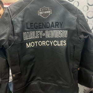 Blouson en cuir de vachette pleine fleur bicolore Harley Davidson pour homme avec deux fentes d'aération pour homme | Harley Davidson légendaire