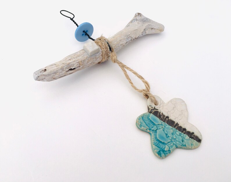 DRIFTWOOD WALL HANGER Clay Charm Driftwood Hanger Gift Etsy UK