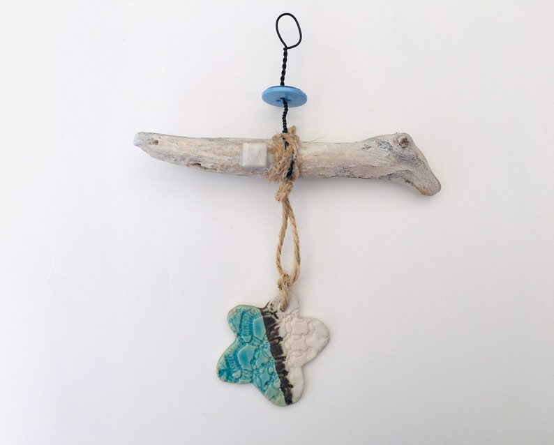 DRIFTWOOD WALL HANGER Clay Charm Driftwood Hanger Gift Etsy UK