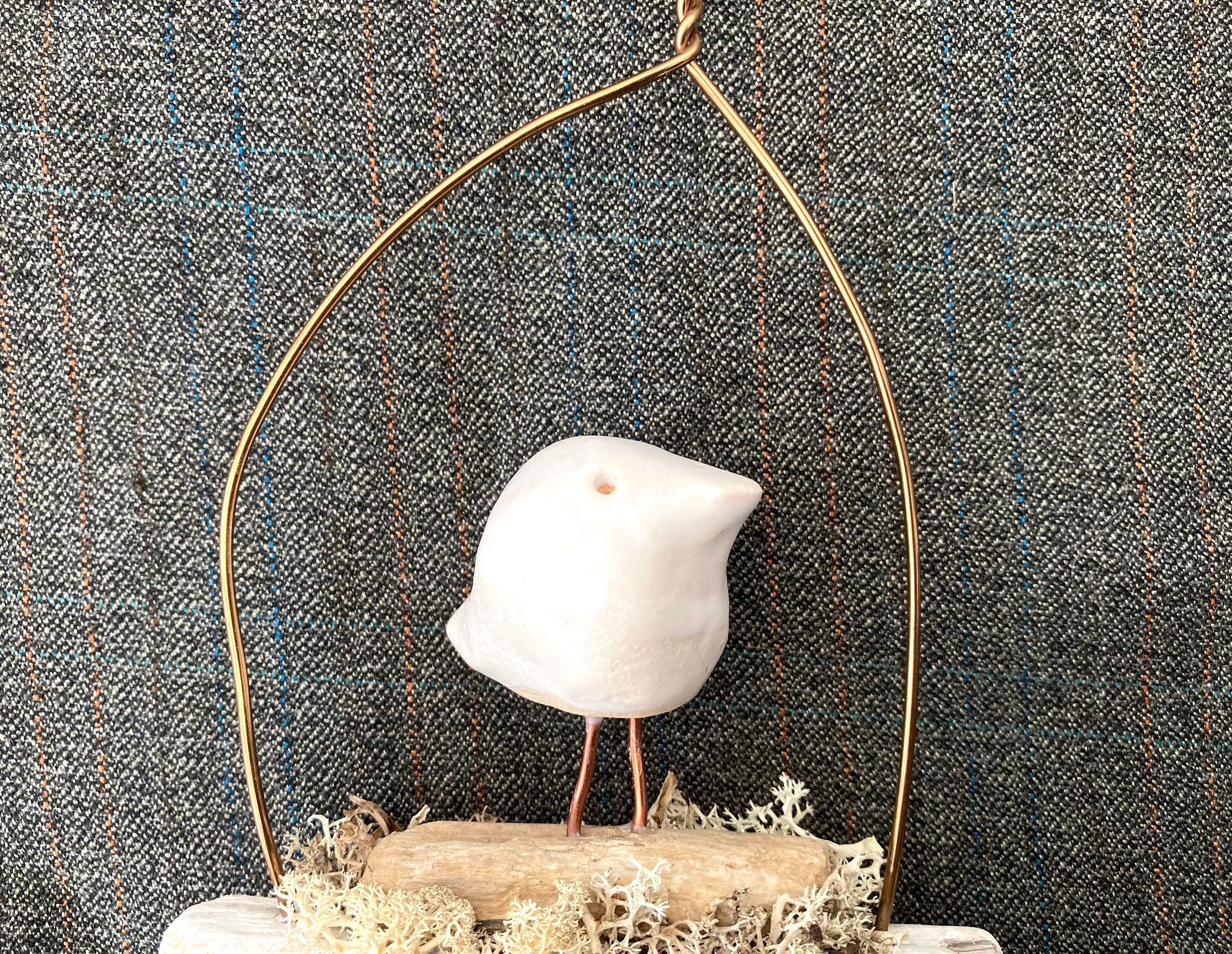 Wire Art Bird on a Driftwood Wire Wire Sculpture Wall Art - Etsy