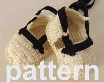 Alpargatas de bebe a crochet