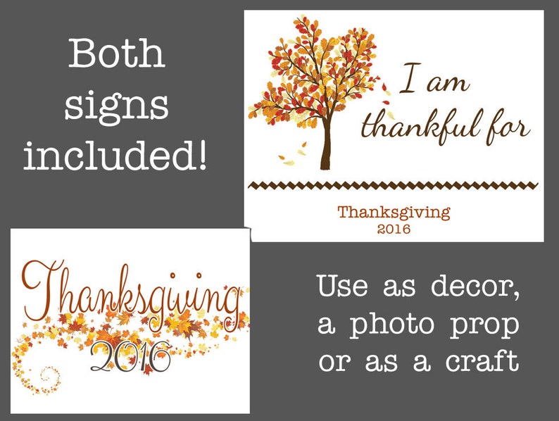Printable Thanksgiving Working day Indicator or Photograph Prop, Employ the service of as a grateful for craft, Faculty Cl THanksgiving craft,Due decor or think about prop graphic regarding Happy Thanksgiving Signs Printable named Printable Thanksgiving Working day Signal or Image Prop, Employ the service of as a grateful for craft, College Cl THanksgiving craft,Because of decor or envision prop