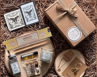 Geschenkbox Zwilling • Sternzeichen Geschenkbox • Geschenkbox Sternzeichen • Astrologie • Geschenkbox Spa • Zwillingskerze • Geschenkbox Zwilling •