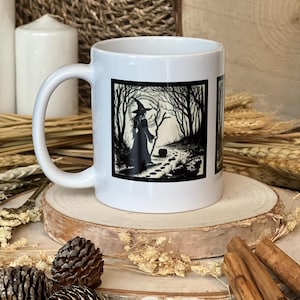 Witch Mug • Witchy Gift • Gothic • Occult • Wicca • Witchcraft • Gift for Pagan • Witchy Ceramic Mug •  Winter Solstice • Yule Gift