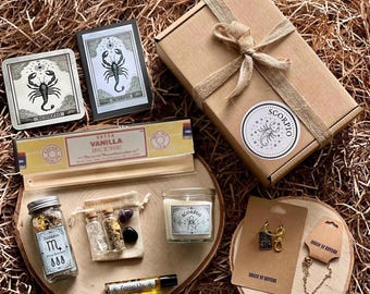 Scorpio Gift Box • Zodiac Gift Box • Scorpio • Star Sign Gift Box • Astrology • Scorpio Candle • Spa Gift Box • Self Care Box • Scorpio Gift