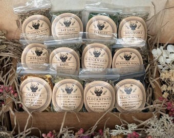 Witchcraft Herb Starter Kit • Wicca • Apothecary • Altar Supplies • Baby Witch Supplies • Rituals • Witchcraft Supplies • Witchcraft Kit