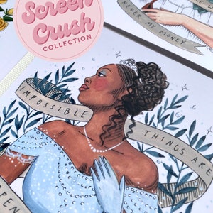 90's Screen Crush Postcard Set Illustrations featuring Clueless, Cinderella, The Mummy image 5