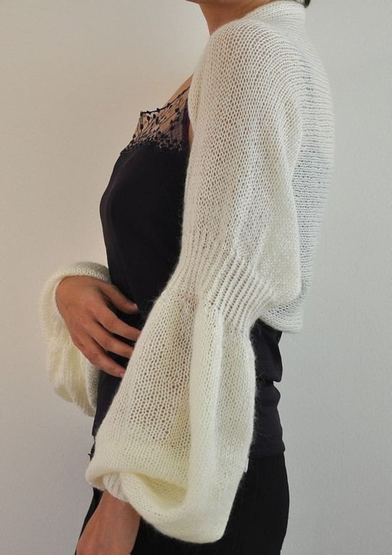 ivory bridal shrug
