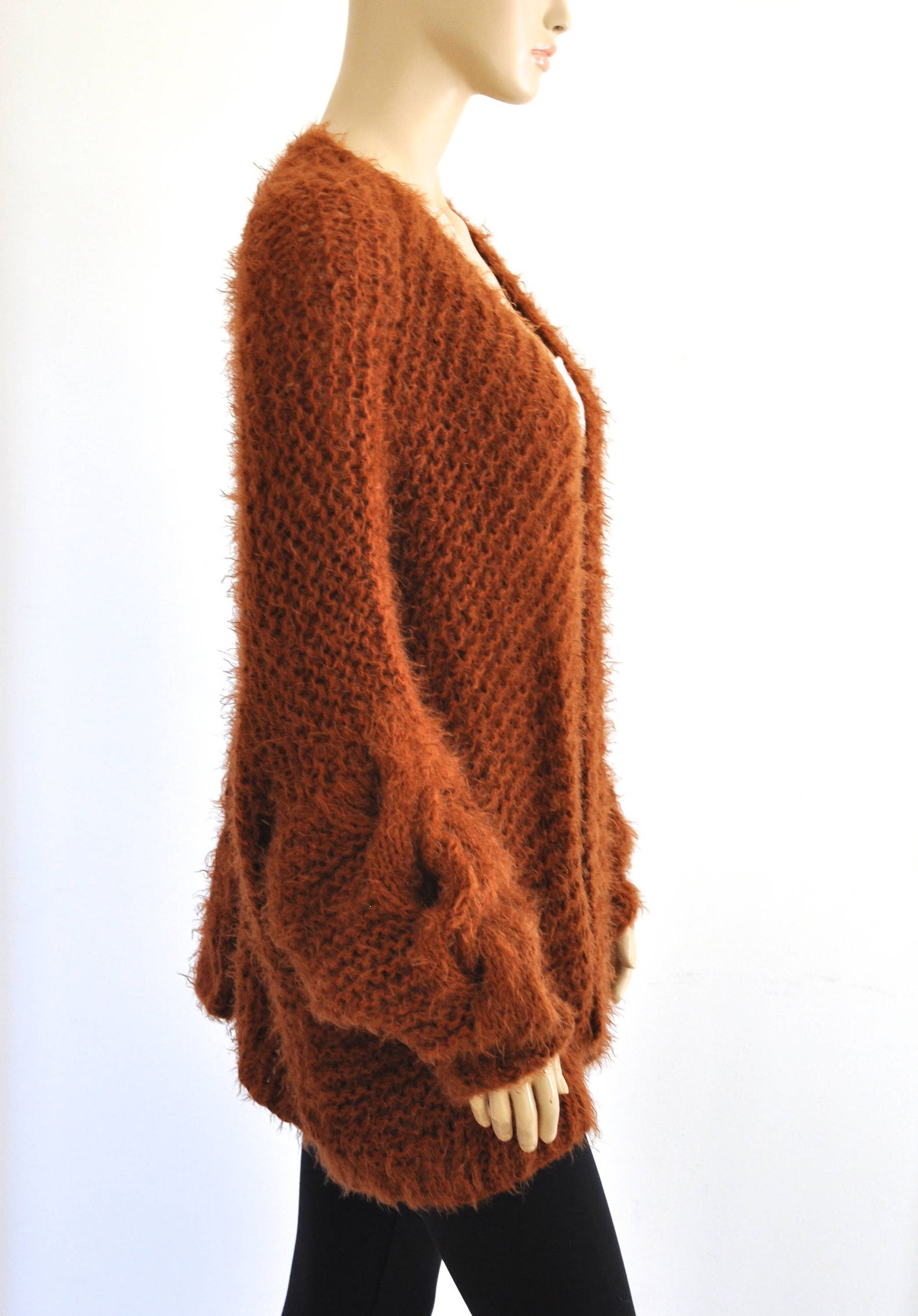 Oversized Knit Cardigan Chunky Cable Knit Jacket Sweater Cardigan