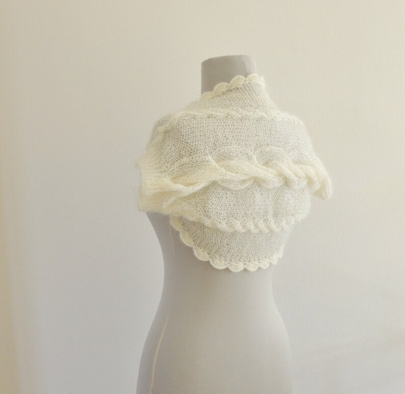 ivory bridal shrug