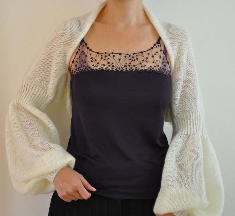 ivory bridal shrug