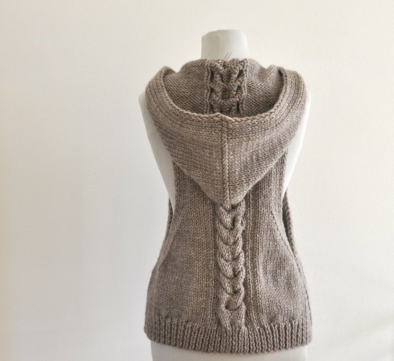 Chaleco con gorro mujer hotsell