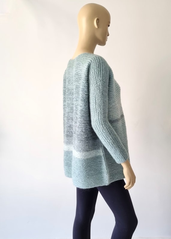 Damen Chunky Sweater, Oversized Pullover, Strickpullover Cardigan