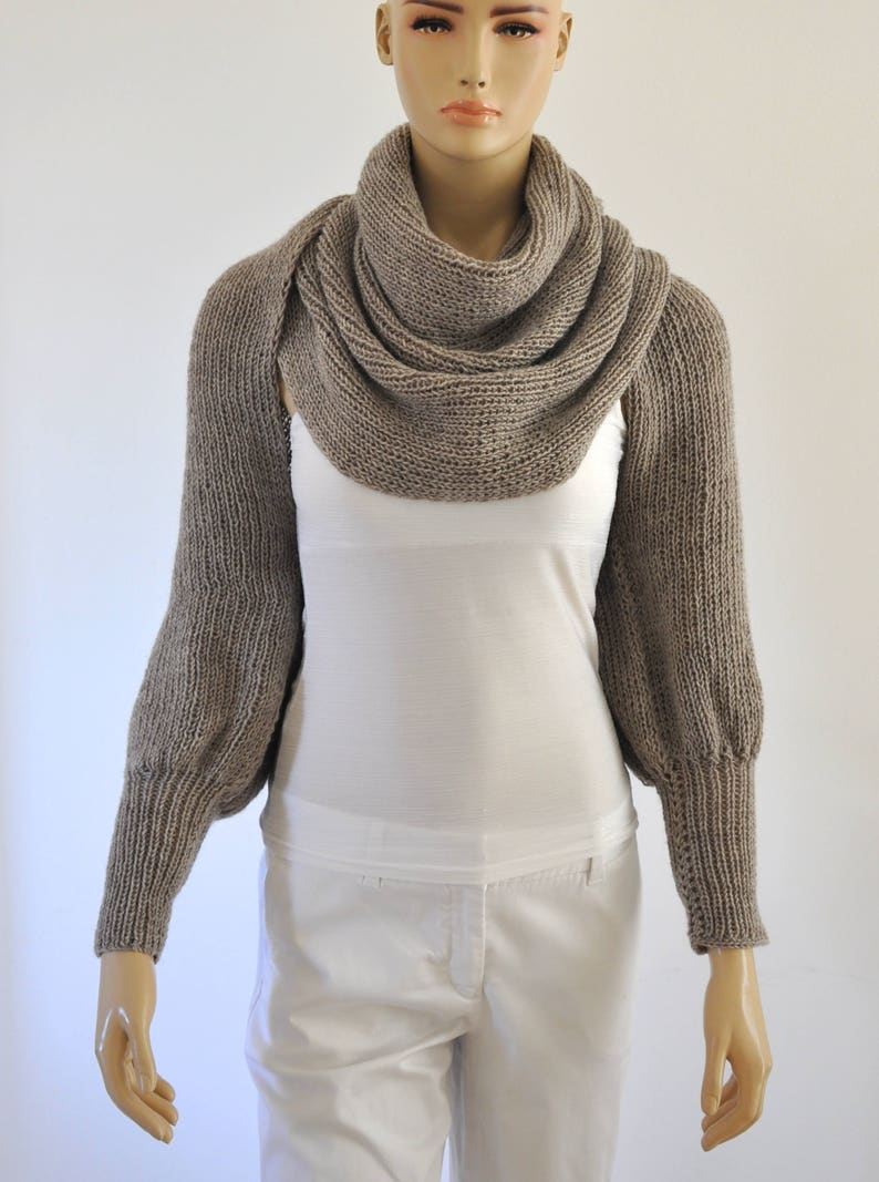 brown chunky knit sweater
