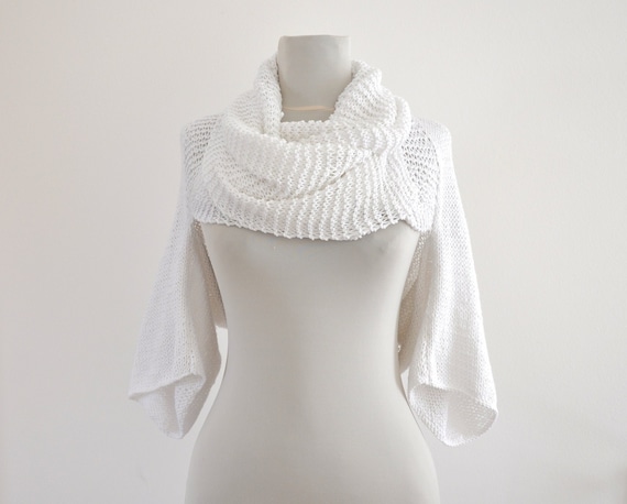 white wrap sweater