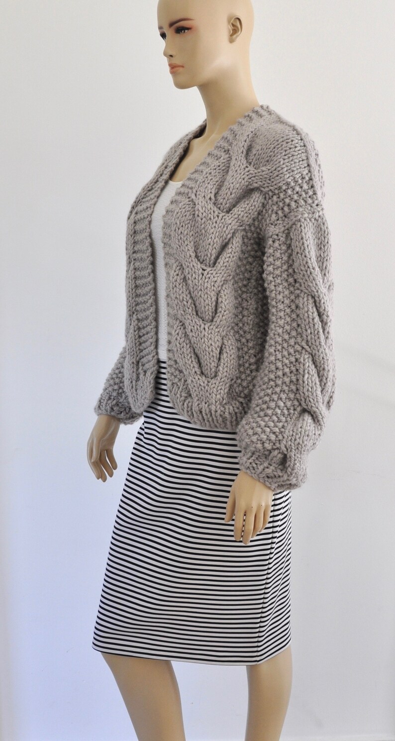 Chunky Sweater Cardigan Cozy Warm Women Jacket Hand Knitted - Etsy