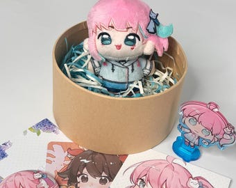 Caixa de Presente Personalizada com Tema de Dia Chuvoso Inspirada em Kiriko – Conjunto para Fãs de Overwatch 2