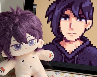 Pelúcia do Sebastian de Stardew Valley – Articulada, 20 cm, Estilo Chibi, Produto Oficial para Fãs