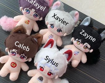 Muñeco de peluche Love and Deepspace de 10 cm: Sylus, Xavier, Zayne, Rafayel, Caleb
