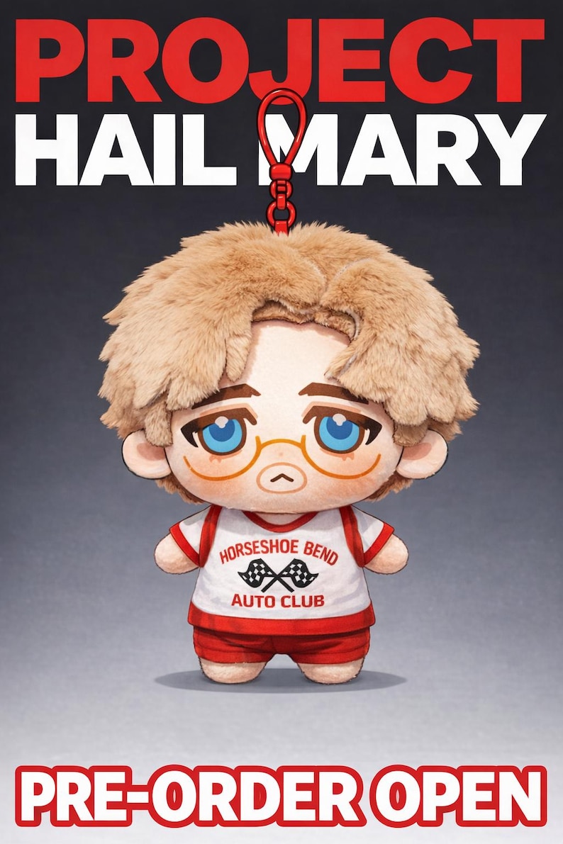 Project Hail Mary Ryland Grace 10cm Plush – Chibi Collection for Movie Fans