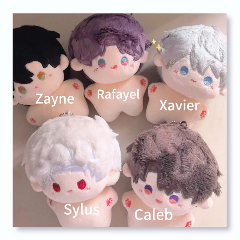 Kärlek och rymden 10 cm plyschdocka Sylus plyschdocka Xavier Zayne Rafayel Caleb plyschdocka bild 1