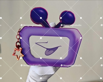 Porta-cartões/carteira de acrílico Deltarune Tenna, boneca Delta Rune