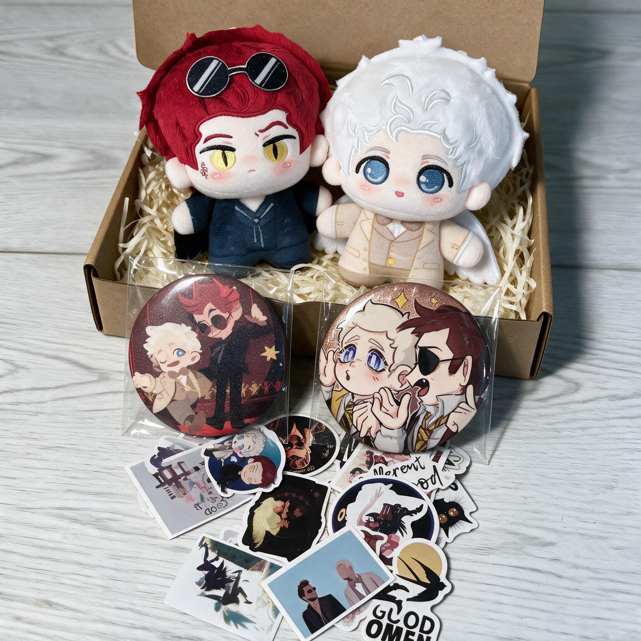 ぬいぐるみ・マスコット GoodOMENs Good Omens Plush - Etsy