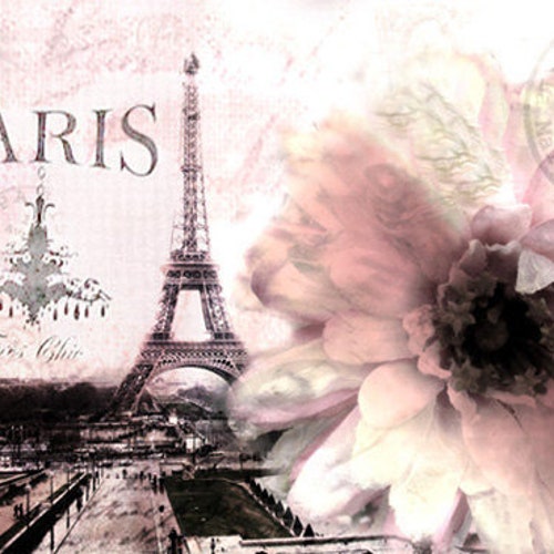 Paris Blush Pink Wall Decor Eiffel Tower Blush Pink Print Etsy
