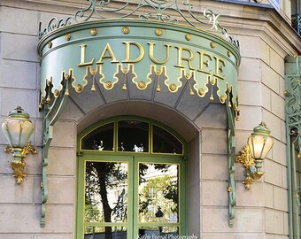 Paris Photography, Laduree Door Sign, Paris Laduree Door, Paris Architecture, Paris Laduree Prints, Paris Laduree Door Architecture Print