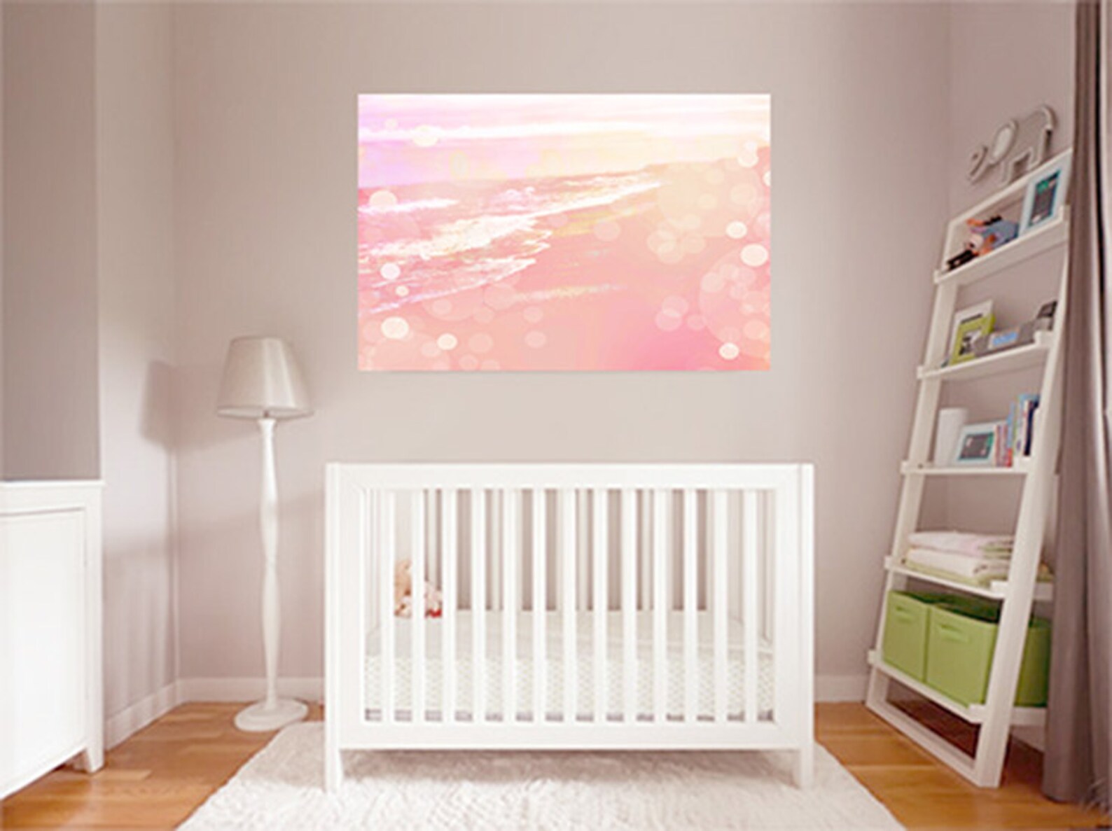 Pink Ocean Photography Baby Girl Nursery Decor Girl's Etsy