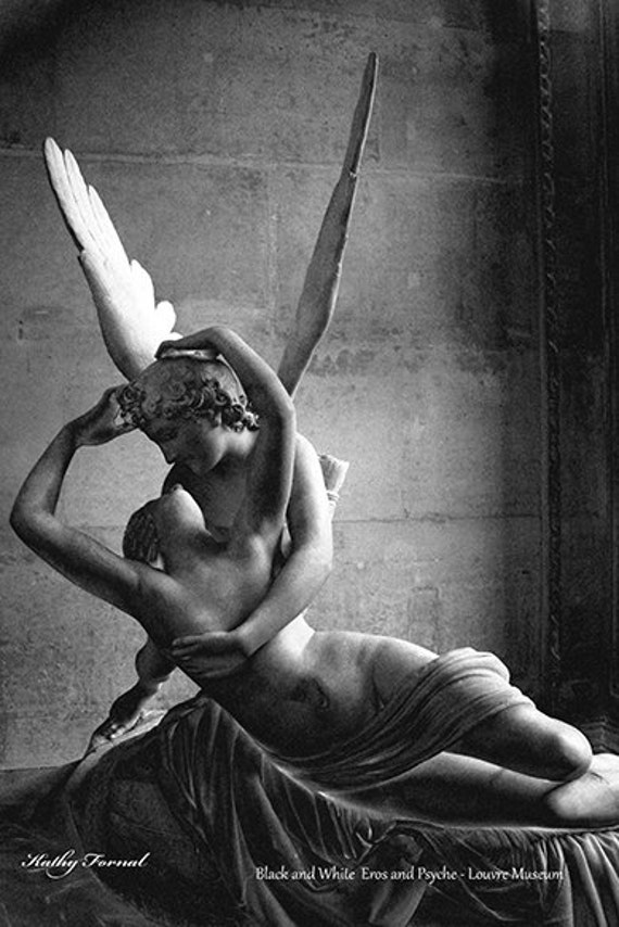 Paris Eros Psyche Print Paris Black And White Photography Etsy