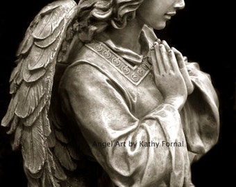 Angel Photographs, Guardian Angel Praying, Angel Prints, Angel Photos, Guardian Angel Prints, Angel Gifts Decor, Angel in Prayer Photography