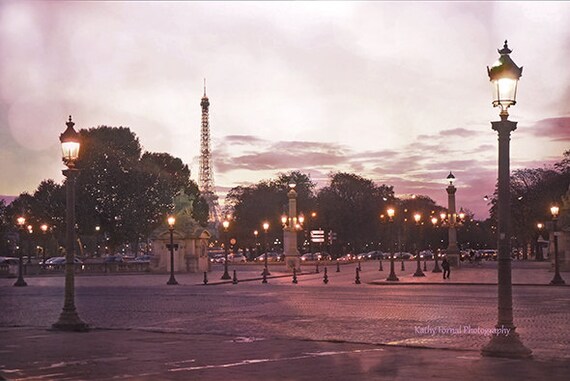 Paris Photography Eiffel Tower Place De La Concorde Plaza Etsy