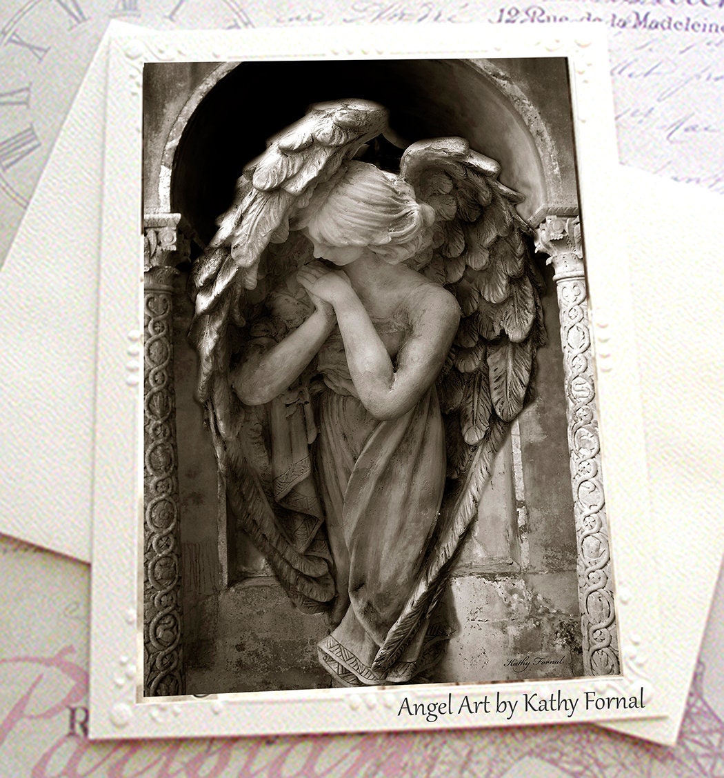 Angel Note Cards, Angel Gifts, Angel In Prayer, Angel Prints, Angel P…