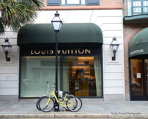 Louis Vuitton Store Prints, Charleston Louis Vuitton Storefront, Charleston  Bicycle Wall Art Print, Charleston Louis Vuitton Home Decor Art