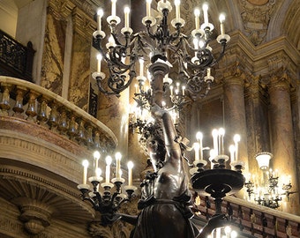 Paris Photography, Opera House Chandeliers, Paris Opera Prints, Paris Opera Candelabras, Paris Opera Ladie Statues, Paris Chandelier Prints