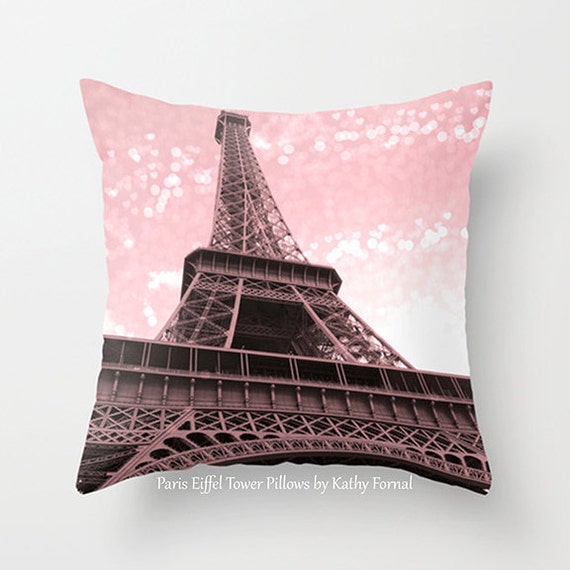 Paris Pillows Eiffel Tower Pillow Pink Eiffel Tower Pillow Etsy