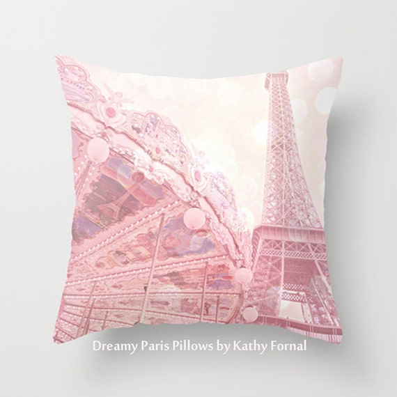 Paris Eiffel Tower Pillows Paris Carousel Nursery Pillows Etsy