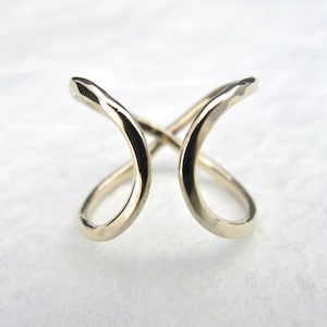 14k White Gold Polished Infinity Ring - Promise, Wedding, Or Anniversary Band (Size 6)
