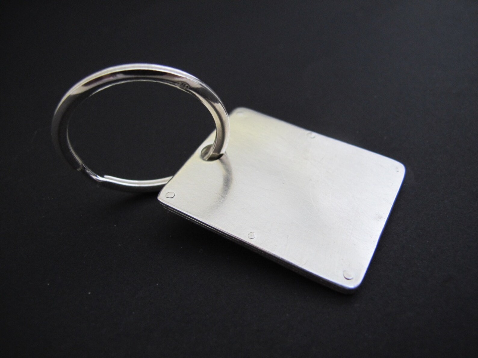 Photo Key Ring Sterling Silver Picture Frame Key Chain Etsy