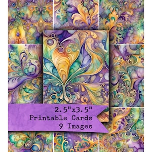Mardi Gras Ephemera: Abstract Collage Sheets (Digital Download)